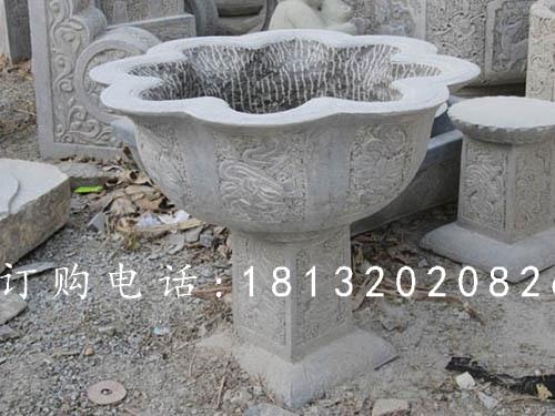 大理石花盆雕塑，花崗巖花盆