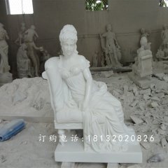 西方女王石雕，漢白玉人物石雕