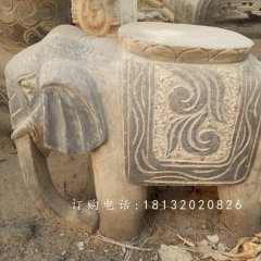 大象石凳，仿古石凳，仿古石雕