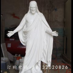 漢白玉耶穌雕塑，教會人物石雕