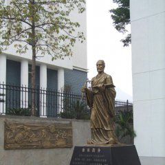 立式魯班雕塑，廣場(chǎng)古代名人銅雕