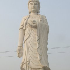 立式如來(lái)石雕，石雕佛像