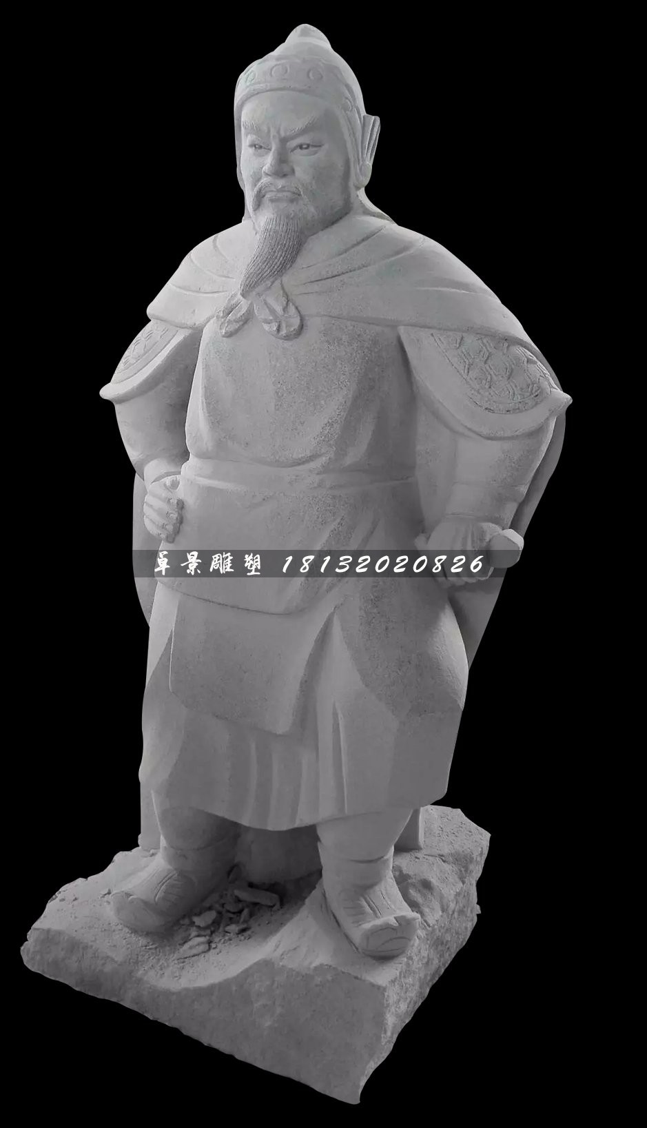 古代將軍石雕，廣場(chǎng)人物石雕