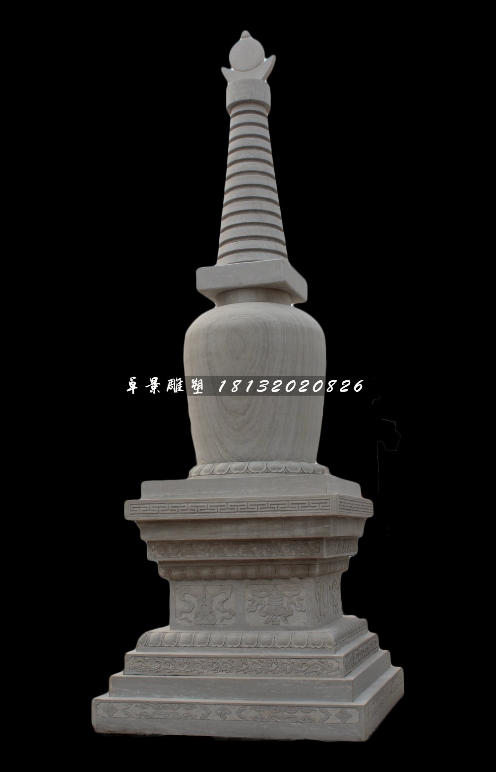 大理石塔雕塑,廣場石雕塔 (2)