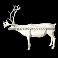 抽象馴鹿雕塑，玻璃鋼抽象動(dòng)物雕塑