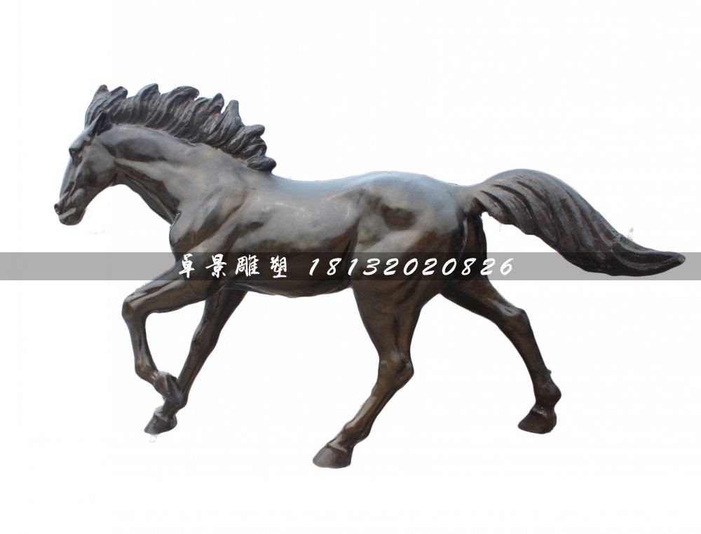 奔跑的馬雕塑，廣場銅雕馬 (3)