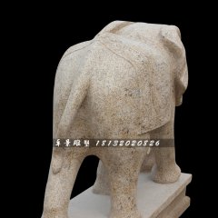 大象石雕，大理石大象雕塑，動(dòng)物石雕