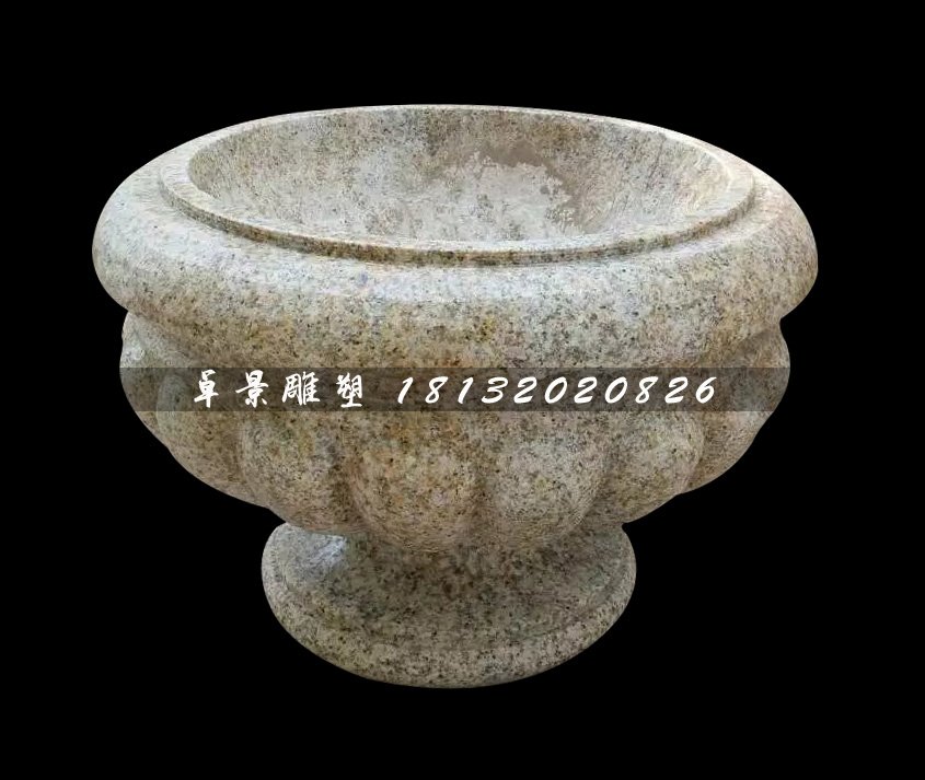 花盆石雕，砂巖花盆石雕