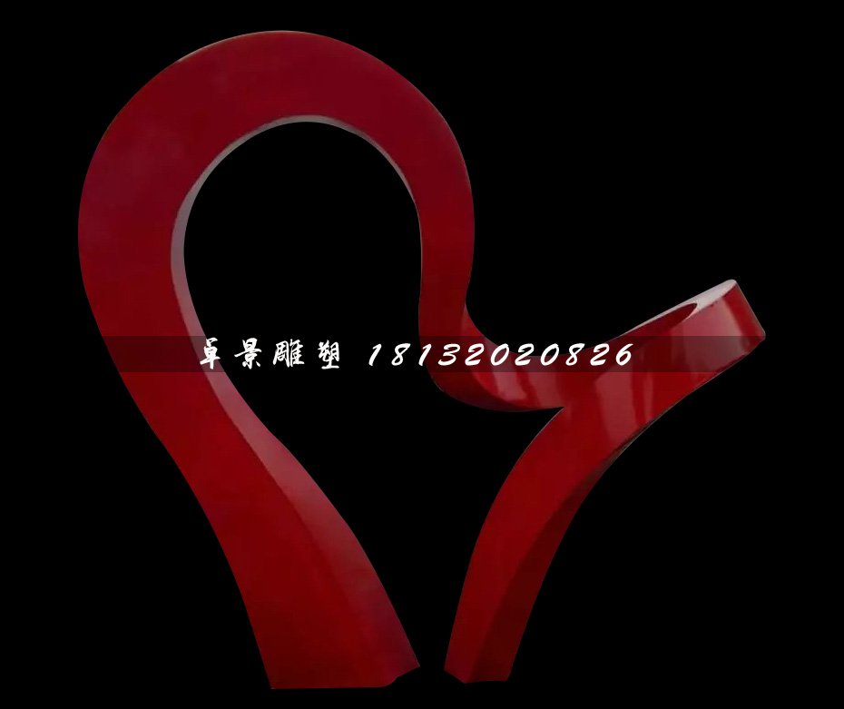 不銹鋼彩帶雕塑，不銹鋼抽象雕塑