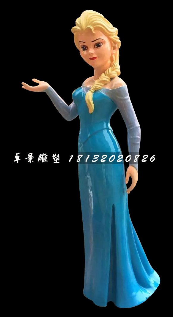 冰雪女王雕塑，玻璃鋼人物雕塑