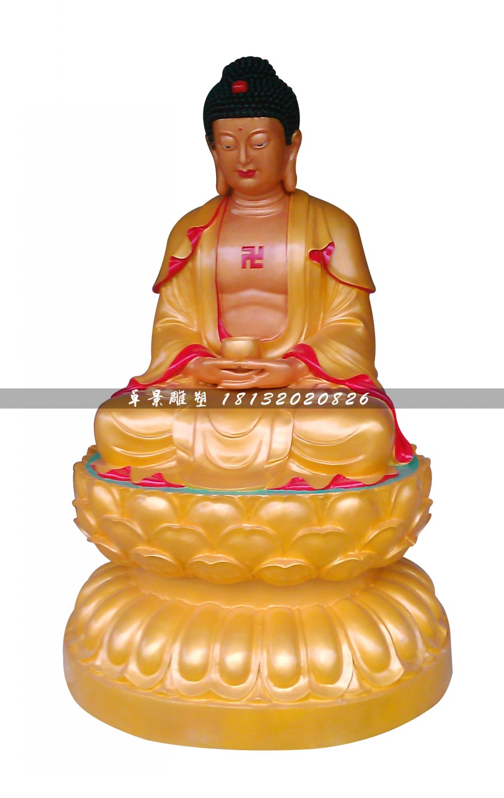 玻璃鋼佛像雕塑，如來佛雕塑