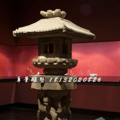 石燈雕塑，古代宮燈石雕