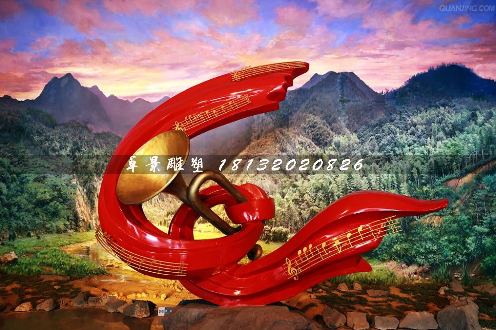 沖鋒號銅雕，八一起義紀(jì)念雕塑