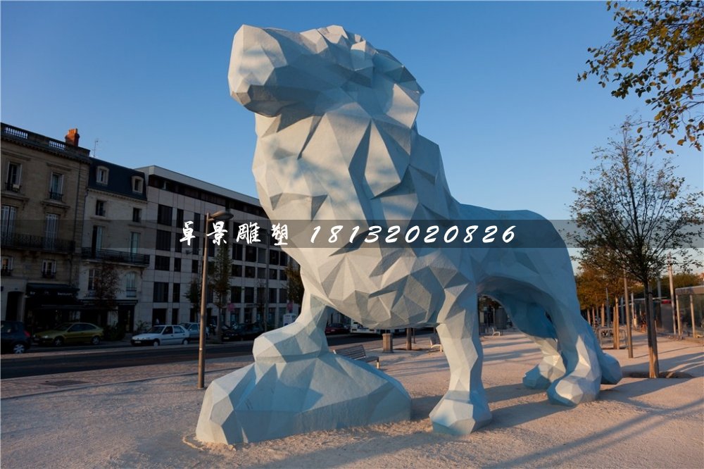 獅子石雕，抽象動(dòng)物石雕