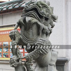 獅子石雕，青石獅雕塑