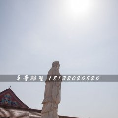 石雕孔子，校園古代名人石雕