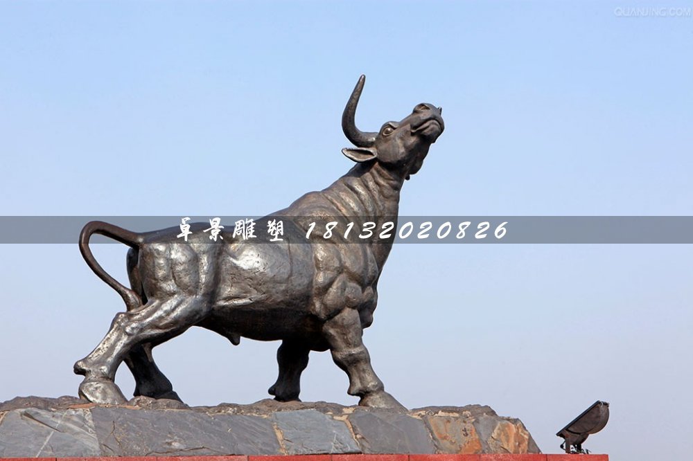 銅牛雕塑，廣場(chǎng)動(dòng)物銅雕