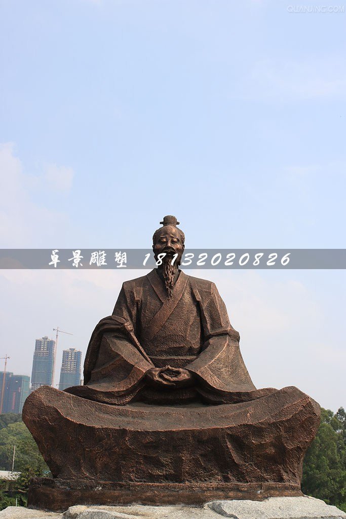 葛洪銅雕，古代醫(yī)藥學(xué)家銅雕 (1)