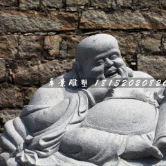 大肚彌勒佛石雕，公園坐式佛像石雕