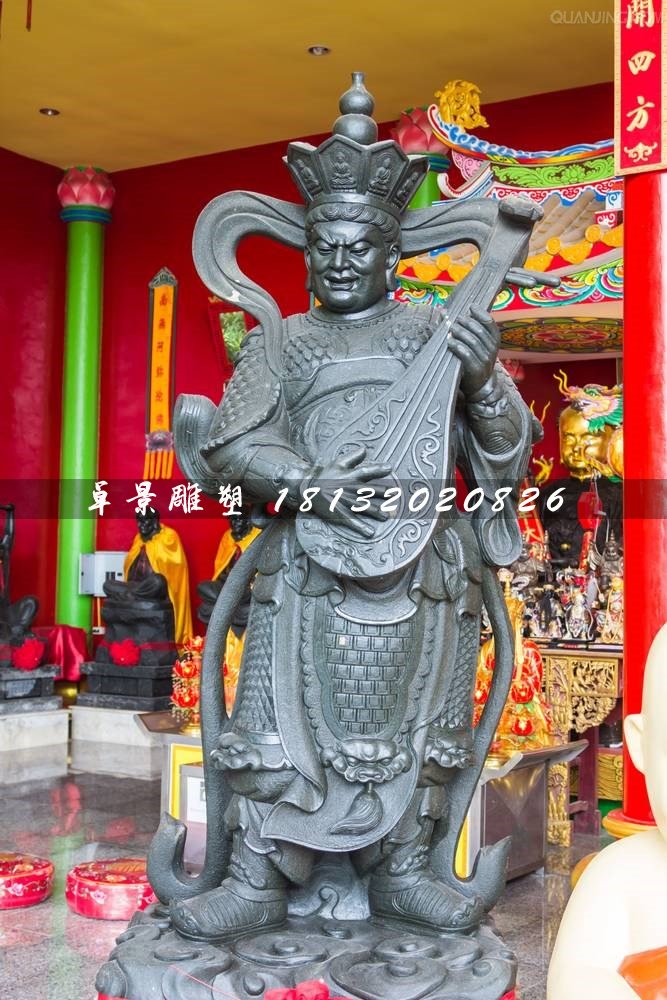 持國(guó)天王銅雕，四大護(hù)法銅雕