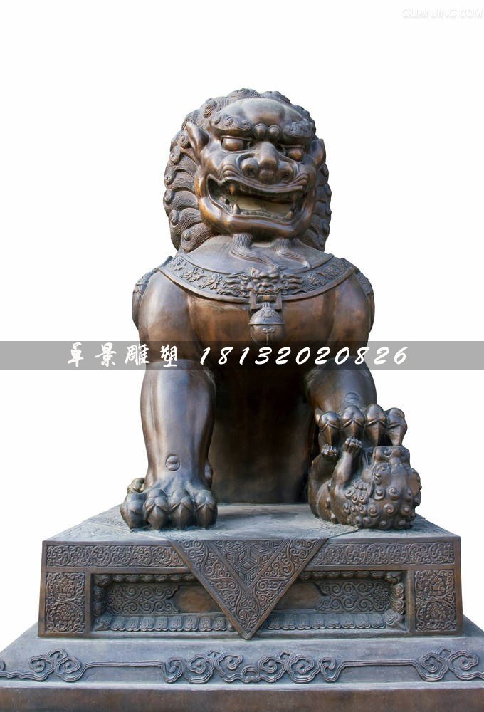北京獅銅雕，銅獅子雕塑 (2)