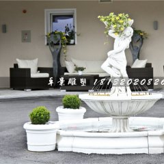 噴泉石雕，歐式美女噴泉石雕
