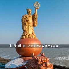 太陽神銅雕，海邊神仙銅雕