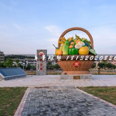 五谷豐登雕塑，玻璃鋼蔬菜雕塑