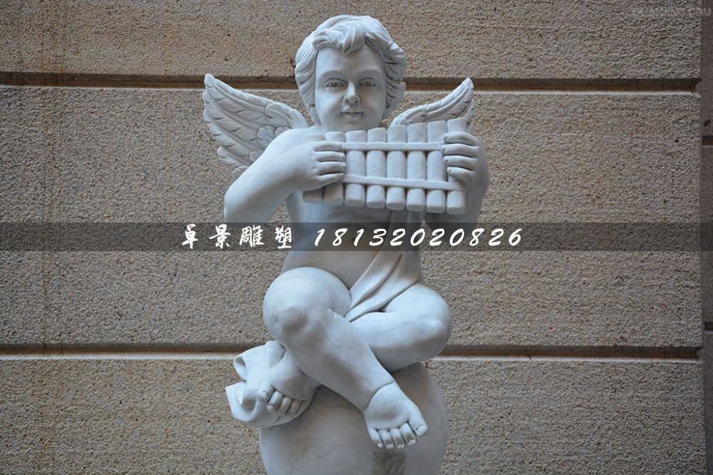 音樂小天使石雕，人物石雕