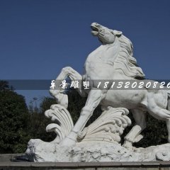 馬踏浪石雕，廣場石雕馬