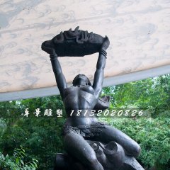女?huà)z補(bǔ)天銅雕，廣場(chǎng)景觀銅雕