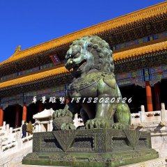 青銅獅雕塑，北京獅雕塑