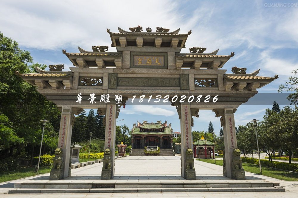 石牌樓，廟宇石牌坊