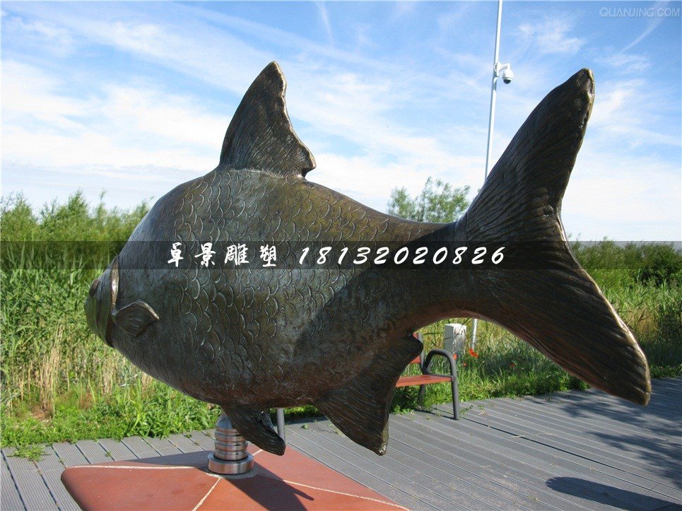 銅雕魚(yú)，廣場(chǎng)動(dòng)物銅雕
