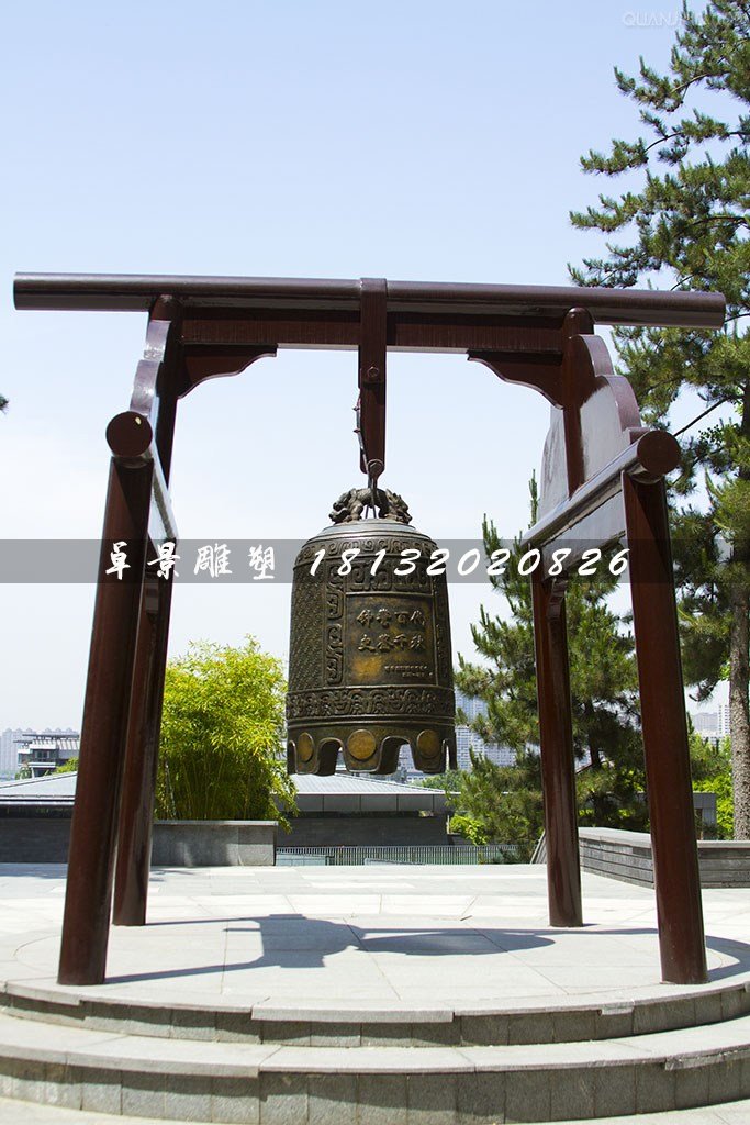 銅鐘，黃銅鐘，廣場(chǎng)銅鐘雕塑