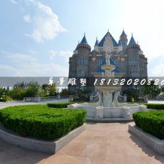 西方人物石噴泉，廣場(chǎng)漢白玉噴泉雕塑