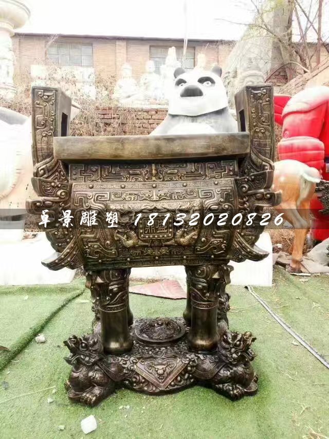 鼎盛鼎銅雕，廣場銅鼎