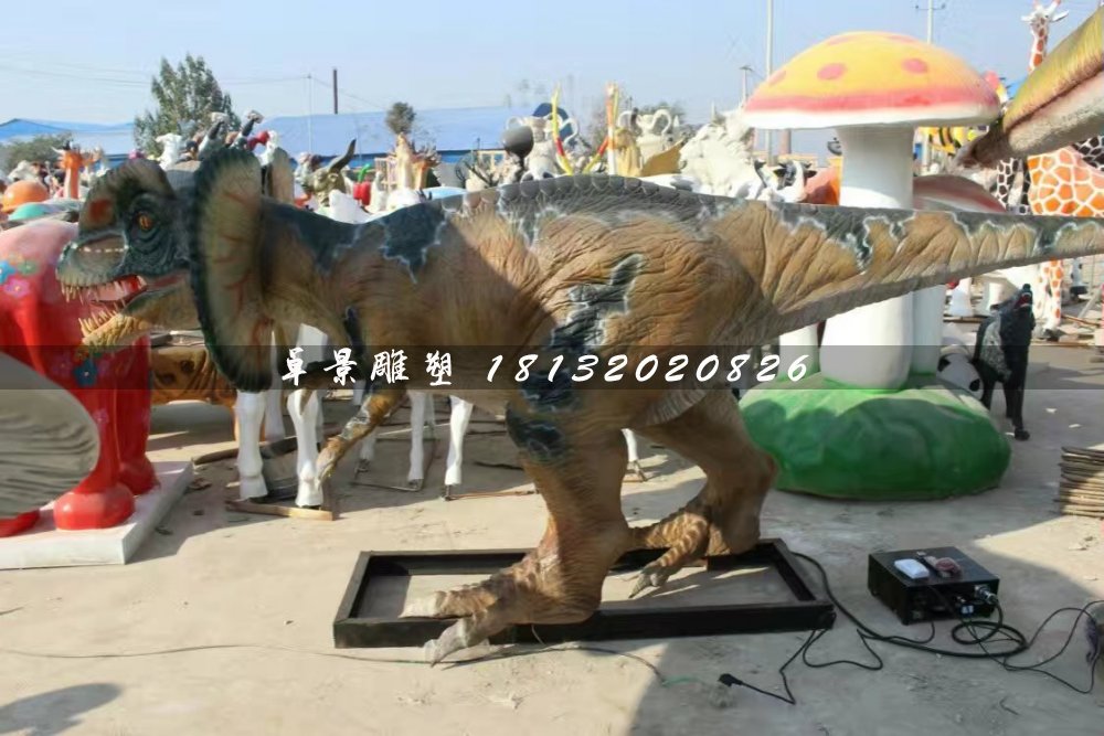 恐龍雕塑，玻璃鋼仿真動物雕塑 (1)