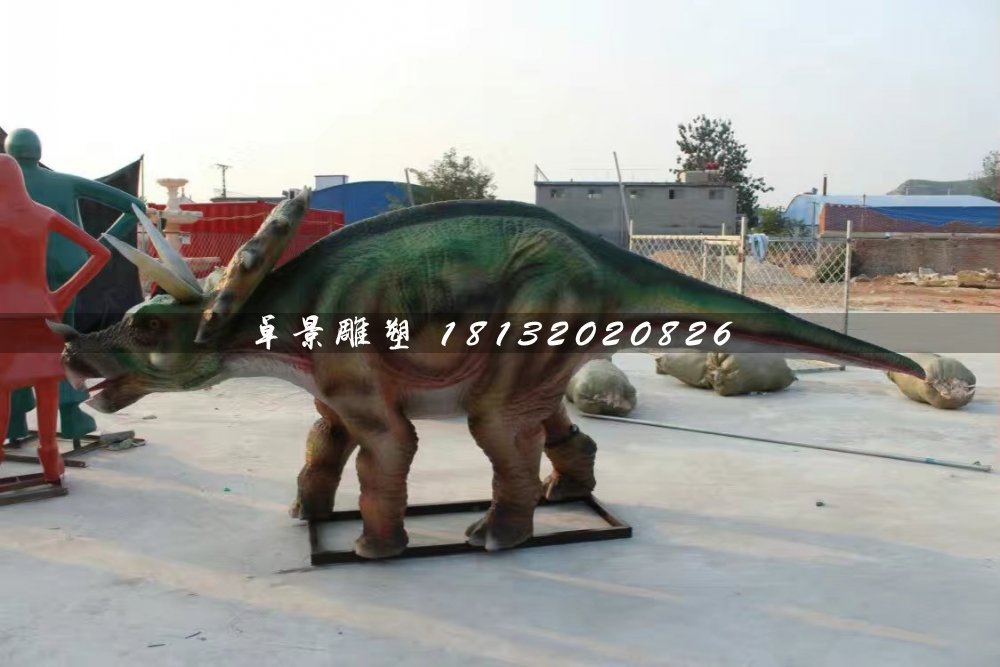 恐龍雕塑，玻璃鋼仿真動物雕塑 (4)