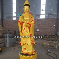 立式觀(guān)音菩薩，銅觀(guān)音雕塑