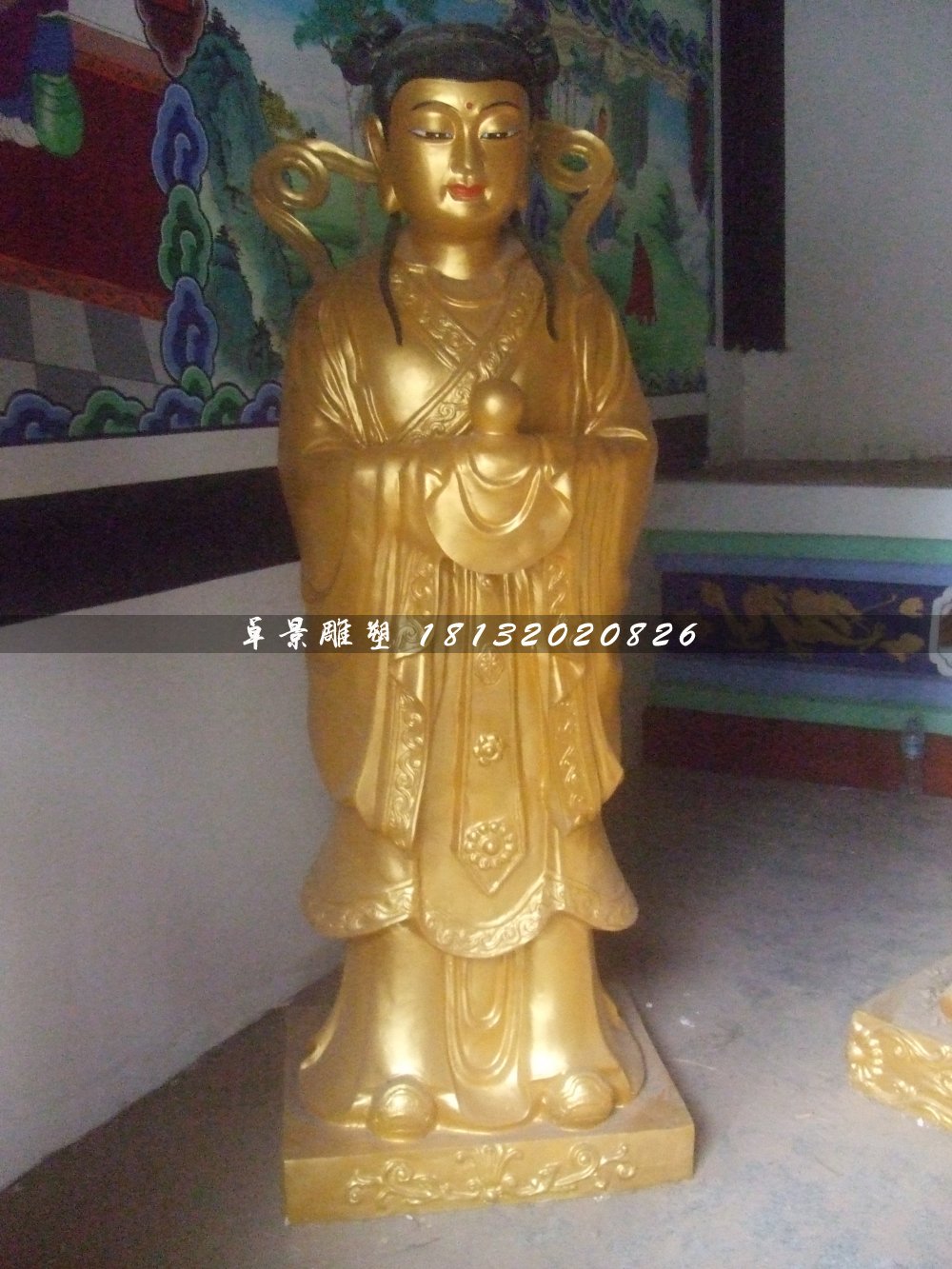 龍女銅雕，寺廟神仙銅雕
