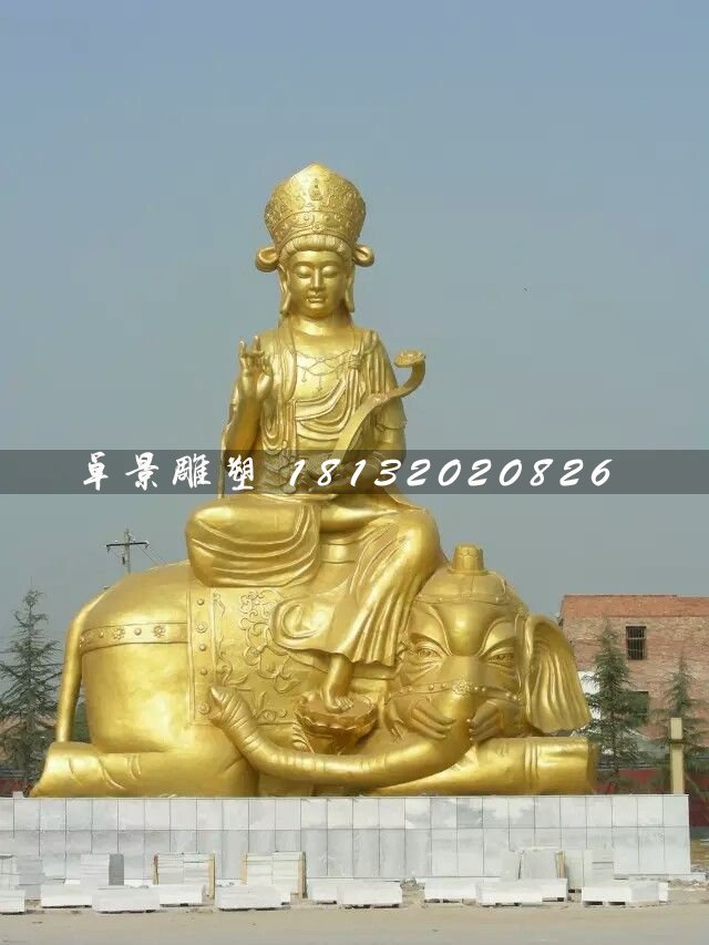 普賢菩薩雕塑，大型佛像銅雕