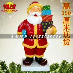 圣誕老人雕塑，玻璃鋼卡通雕塑