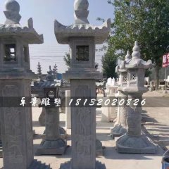石燈雕塑，青石燈