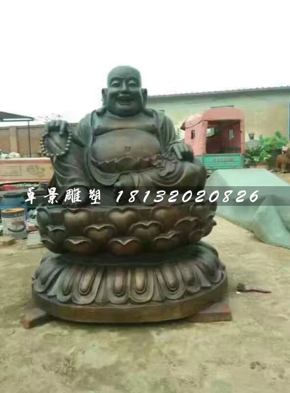 笑面佛銅雕，寺廟銅雕佛像