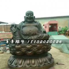 笑面佛銅雕，寺廟銅雕佛像
