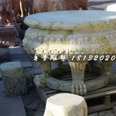 大理石圓桌，公園圓桌雕塑