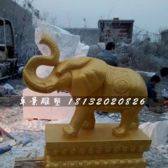 大象銅雕，吉祥大象銅雕
