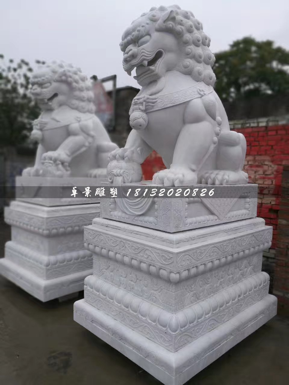 大型獅子石雕，北京獅石雕 (1)