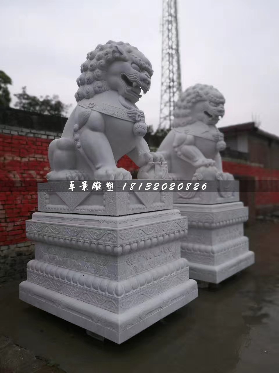 大型獅子石雕，北京獅石雕 (2)